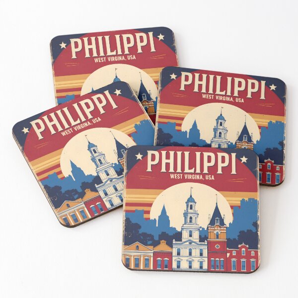 Item preview, Philippi West Virginia 1950s USA Vintage Travel Tourism designed and sold by TravelersGems.