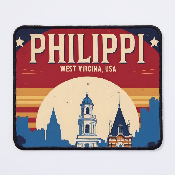Item preview, Philippi West Virginia 1950s USA Vintage Travel Tourism designed and sold by TravelersGems.