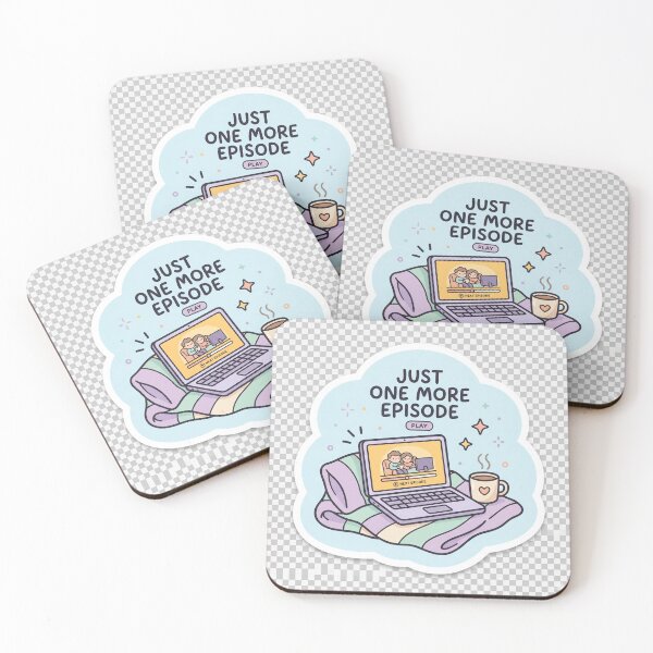 Item preview, Just One More Episode Cozy Binge Watching Pastel Sticker designed and sold by R & K Fashions.