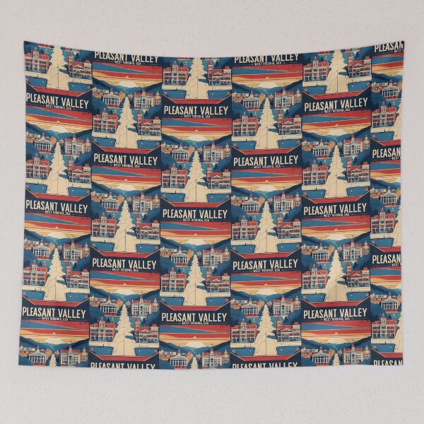 Item preview, Pleasant Valley West Virginia 1950s USA Vintage Travel Tourism designed and sold by TravelersGems.