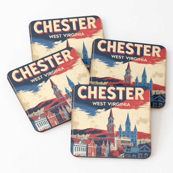 Item preview, Chester West Virginia 1950s USA Vintage Travel Tourism designed and sold by TravelersGems.