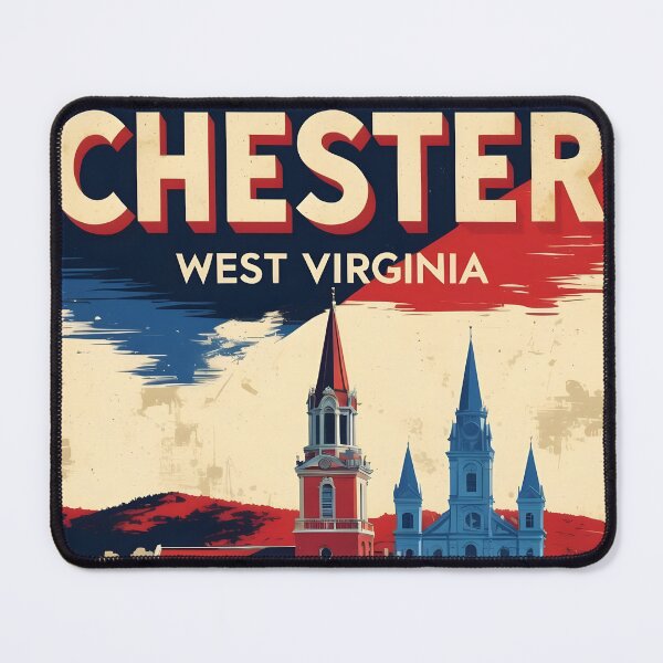 Item preview, Chester West Virginia 1950s USA Vintage Travel Tourism designed and sold by TravelersGems.