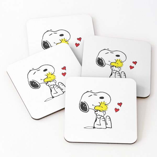 Item preview, Snoopy and Woodstock Love and Hearts Hug designed and sold by ringgokliya.