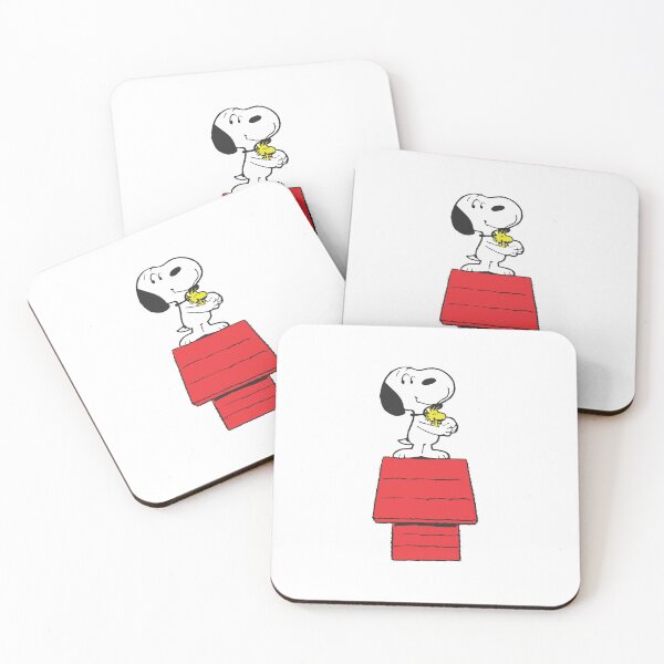 Item preview, Snoopy and Woodstock Standing on Red Doghouse designed and sold by ringgokliya.