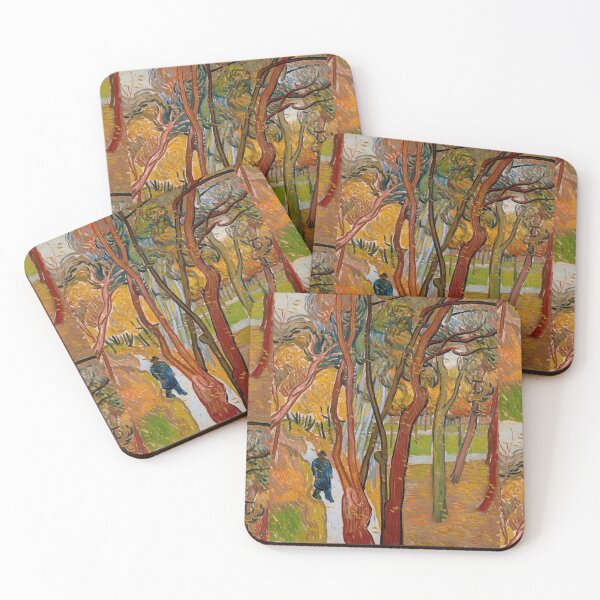 Item preview, The Garden of Saint Pauls Hospital the Fall of the Leaves by Vincent van Gogh: Autumn Park Poster designed and sold by artofuniverse.