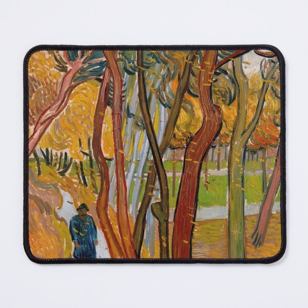 Item preview, The Garden of Saint Pauls Hospital the Fall of the Leaves by Vincent van Gogh: Autumn Park Poster designed and sold by artofuniverse.