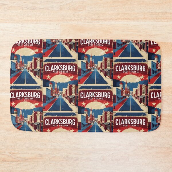 Item preview, Clarksburg West Virginia 1950s USA Vintage Travel Tourism designed and sold by TravelersGems.