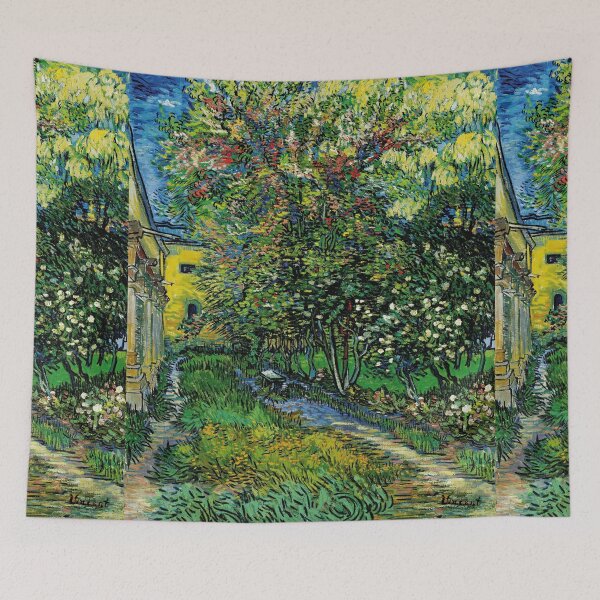 Item preview, The Garden of the Asylum at Saint Rémy by Vincent van Gogh: Garden Poster designed and sold by artofuniverse.