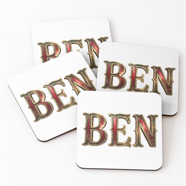 Item preview, Ben Name Vintage Text Style Design 02 designed and sold by cj-digital.