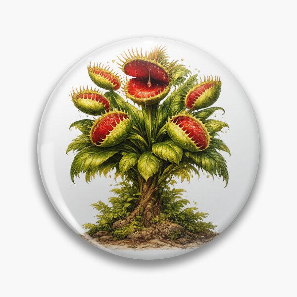 Item preview, Realistic Venus Flytrap Carnivorous Plant Fantasy Illustration designed and sold by ExoticWave.