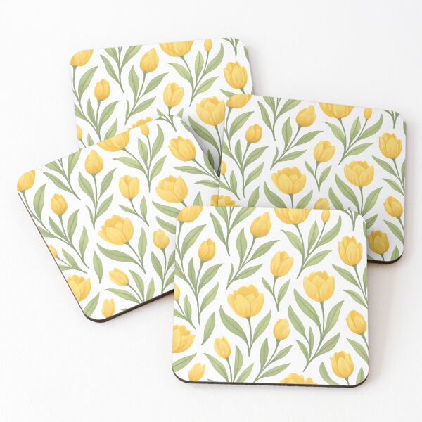 Item preview, Yellow tulip pattern designed and sold by uunaa.
