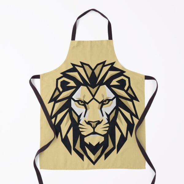 Item preview, Geometric Gold Lion Head - Luxury Majestic Predator Minimalist Art designed and sold by MCV-Designs.