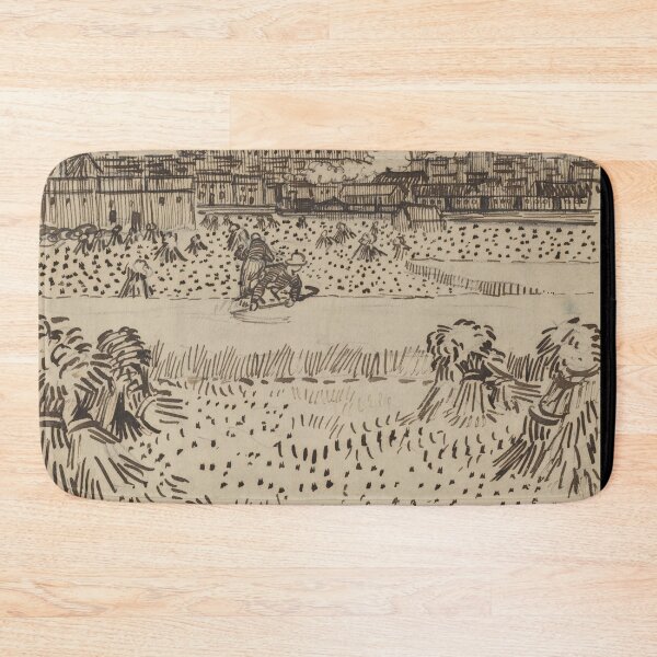 Item preview, The Harvest by Vincent van Gogh: Post Impressionist Field Drawing Poster designed and sold by artofuniverse.