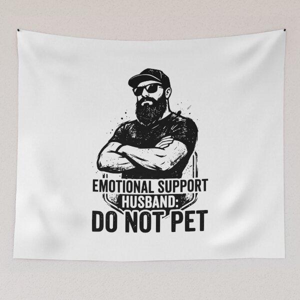Item preview, Funny Husband Shirt Emotional Support Husband Do Not Pet design, Marriage Humor Gift, Sarcastic Graphic Tee designed and sold by AsturShop.