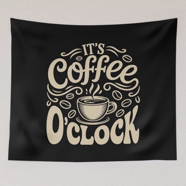 Item preview, It's Coffee O'Clock Coffee Drinker designed and sold by KarimSoCute.