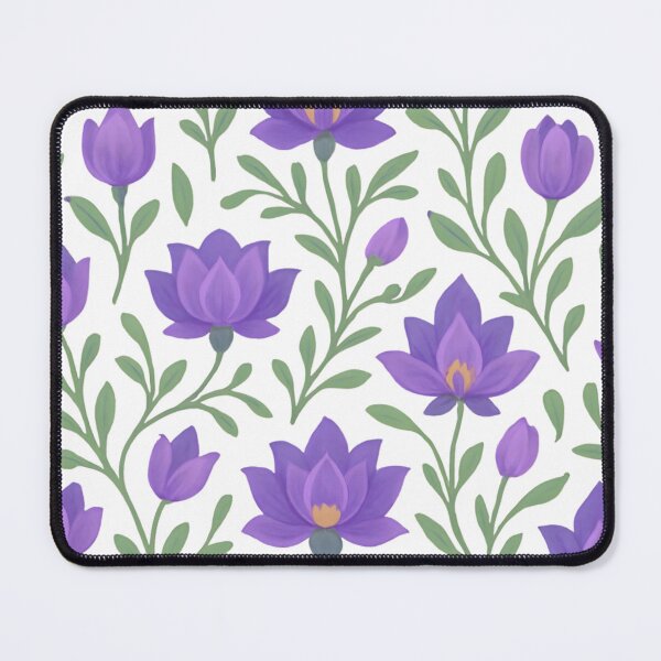 Item preview, Purple lotus pattern designed and sold by uunaa.