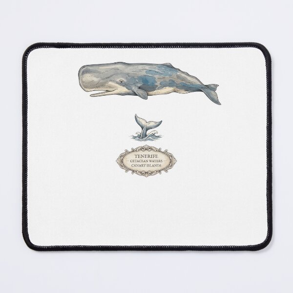 Item preview, Tenerife Whale Watching Natural History Watercolor Canary Islands T-Shirt designed and sold by Egyptian king ⭐⭐⭐⭐⭐.