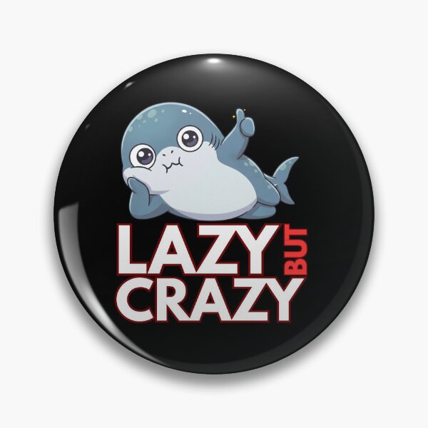 Item preview, Lazy But Crazy Shark designed and sold by Nature's Chibis.