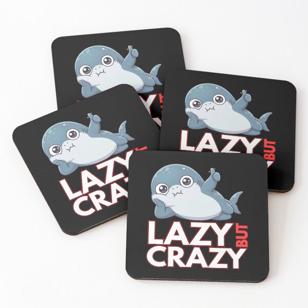 Item preview, Lazy But Crazy Shark designed and sold by Nature's Chibis.