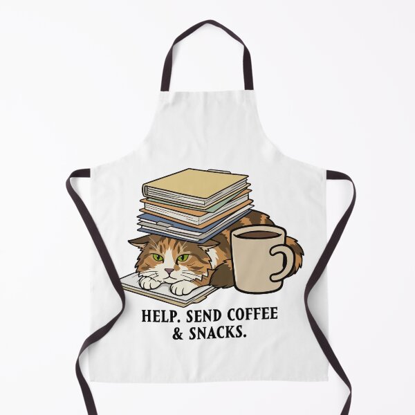 Item preview, Crisis Cat: Help. Send Coffee & Snacks. Retro Comic Style. 猫 designed and sold by MalisoStickers.
