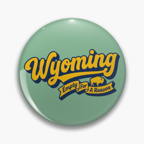 Item preview, Wyoming Empty For A Reason Retro Fat Script Bison Vintage Americana Art designed and sold by Cozy-Old-Pub.