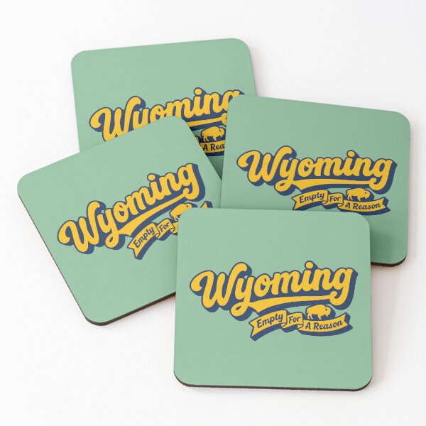 Item preview, Wyoming Empty For A Reason Retro Fat Script Bison Vintage Americana Art designed and sold by Cozy-Old-Pub.