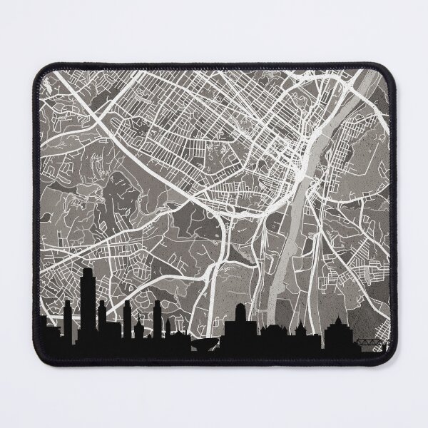 Item preview, Albany New York Skyline Map designed and sold by ArtPrints.