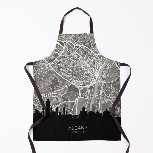 Item preview, Albany New York Skyline Map designed and sold by ArtPrints.