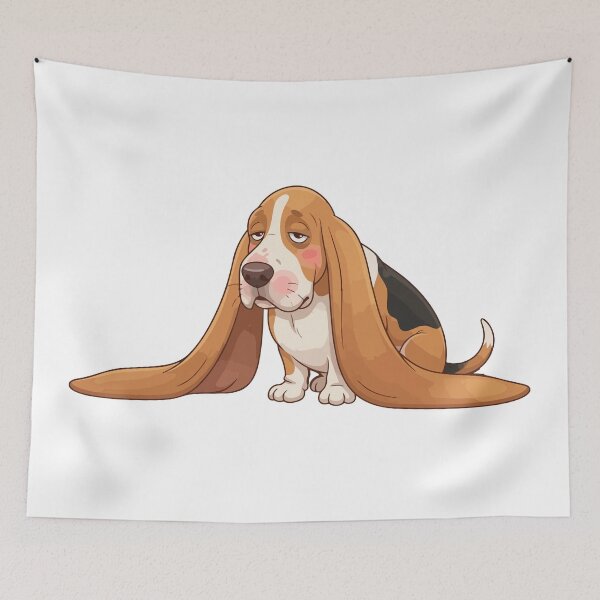Item preview, Defeated By Gravity Funny Lazy Basset Hound designed and sold by Petzzz.