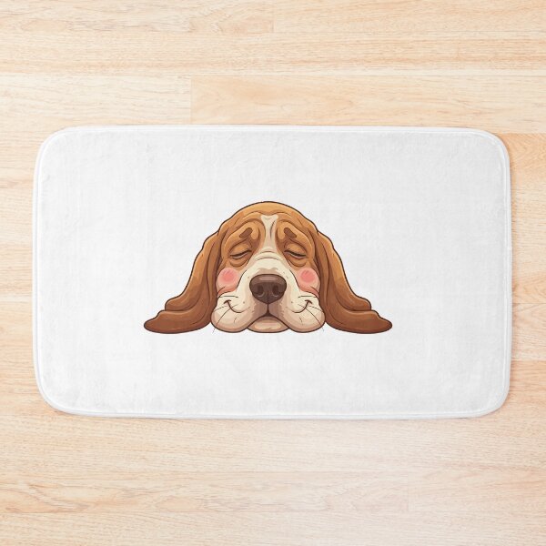 Item preview, Current Mood Floppy Funny Basset Hound Face designed and sold by Petzzz.