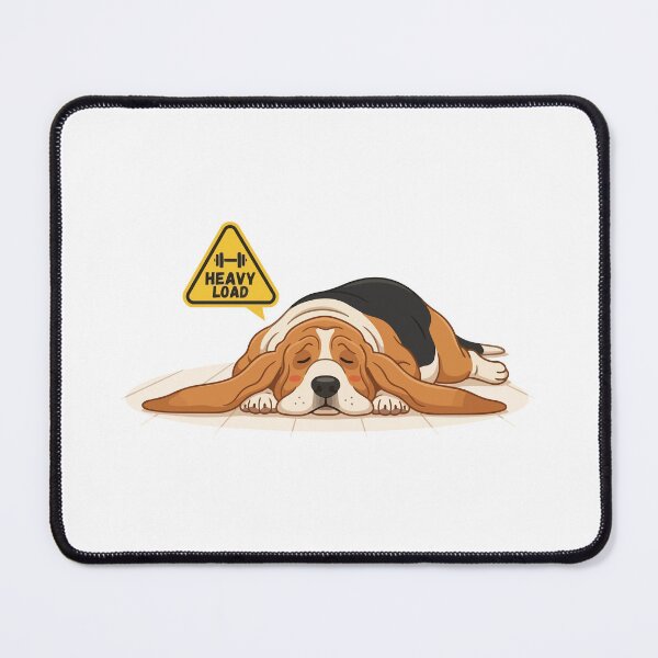 Item preview, Gravity Warning Heavy Load Basset Hound designed and sold by Petzzz.