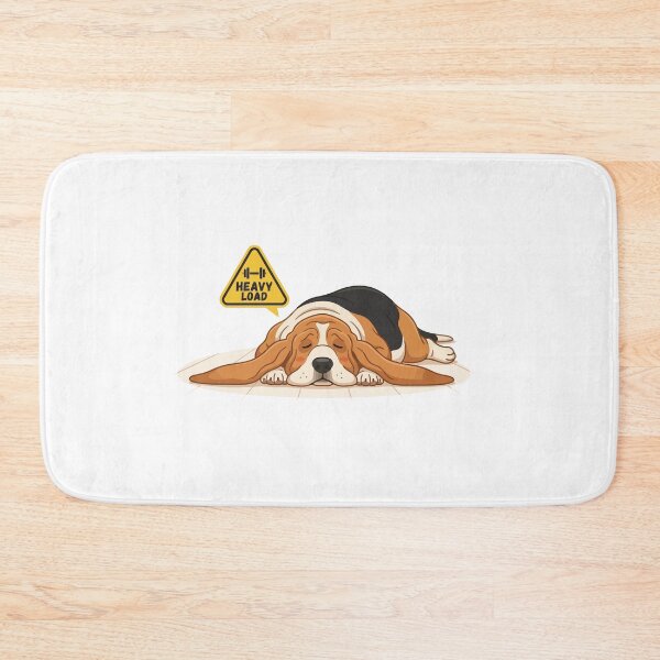 Item preview, Gravity Warning Heavy Load Basset Hound designed and sold by Petzzz.