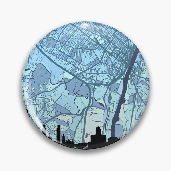 Item preview, Albany New York Skyline Map designed and sold by ArtPrints.