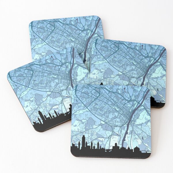 Item preview, Albany New York Skyline Map designed and sold by ArtPrints.