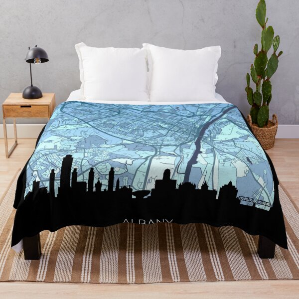 Item preview, Albany New York Skyline Map designed and sold by ArtPrints.