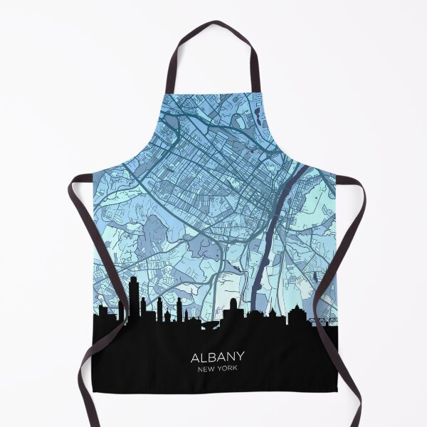 Item preview, Albany New York Skyline Map designed and sold by ArtPrints.