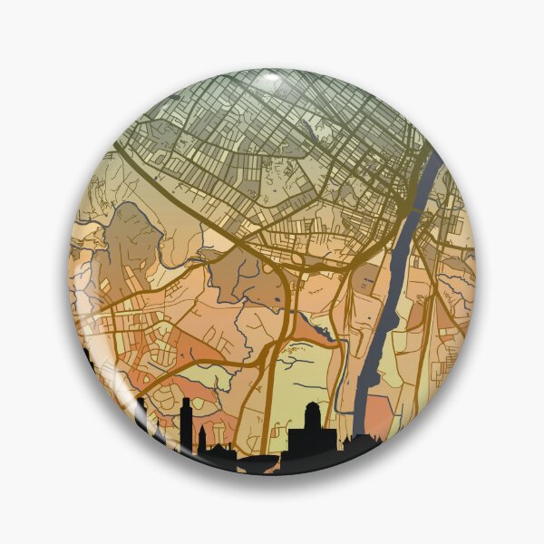 Item preview, Albany New York Skyline Map designed and sold by ArtPrints.