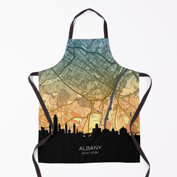 Item preview, Albany New York Skyline Map designed and sold by ArtPrints.