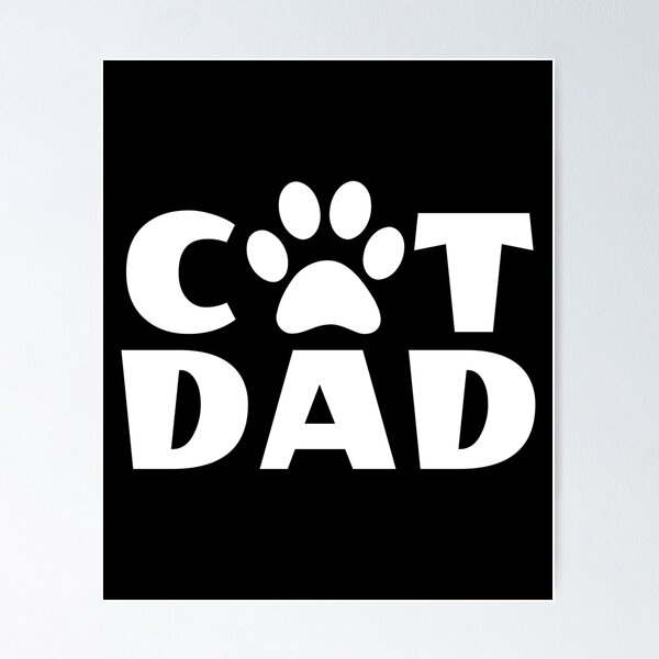 Item preview, Proud Cat Dad Paw Print Feline Owner Design designed and sold by AntiqueImages.