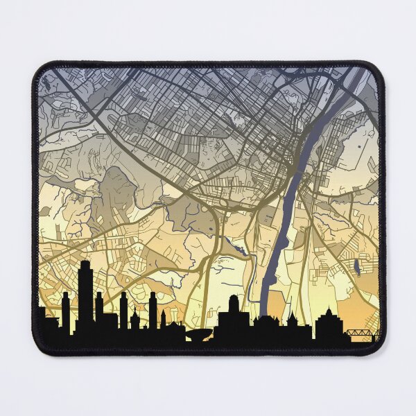 Item preview, Albany New York Skyline Map designed and sold by ArtPrints.