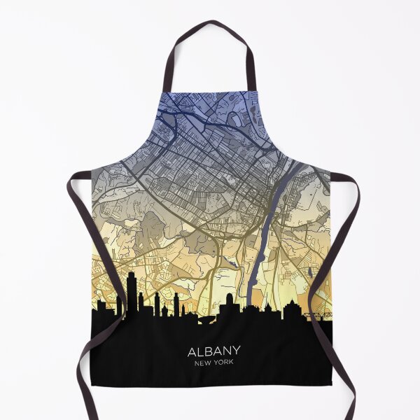 Item preview, Albany New York Skyline Map designed and sold by ArtPrints.