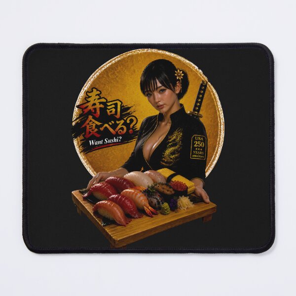 Item preview, Sushi Samurai Girl - Want Sushi? Japanese Food Streetwear Design | America 250 designed and sold by Dragon-Samurai.