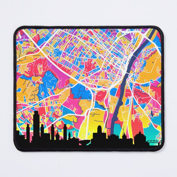 Item preview, Albany New York Skyline Map designed and sold by ArtPrints.