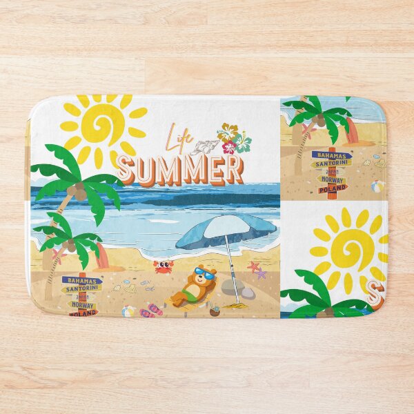 Item preview, ​Cute Summer Beach Life Bear Vacation Aesthetic designed and sold by crystalar95.