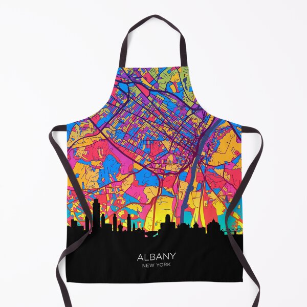Item preview, Albany New York Skyline Map designed and sold by ArtPrints.