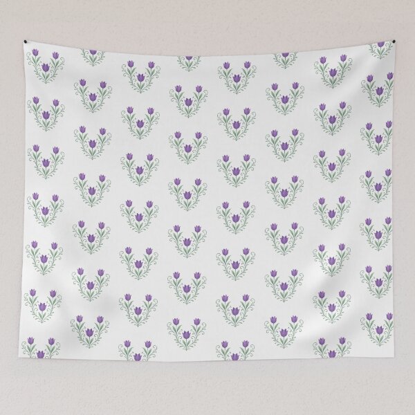 Item preview, Purple tulip flower watercolor designed and sold by uunaa.