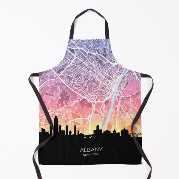Item preview, Albany New York Skyline Map designed and sold by ArtPrints.