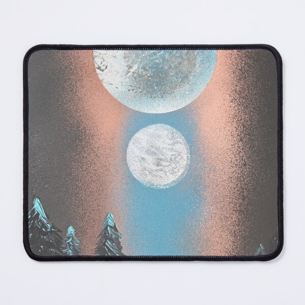 Item preview, Two Moons Over the Forest – Cosmic Spray Art designed and sold by RajkaLunari.