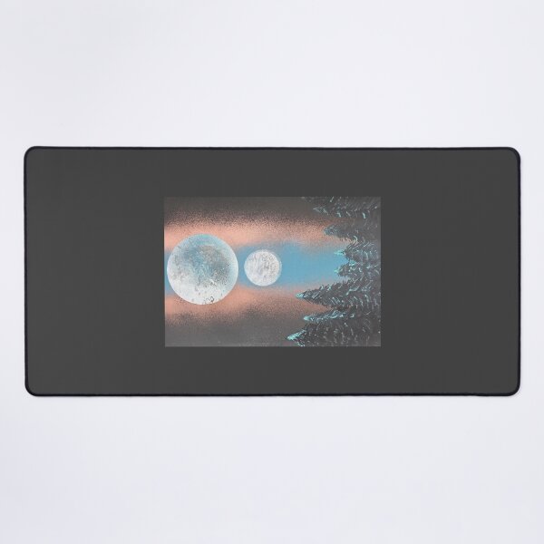 Item preview, Two Moons Over the Forest – Cosmic Spray Art designed and sold by RajkaLunari.