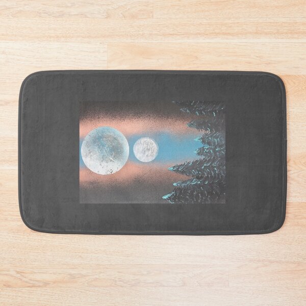 Item preview, Two Moons Over the Forest – Cosmic Spray Art designed and sold by RajkaLunari.